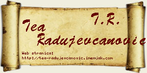 Tea Radujevčanović vizit kartica